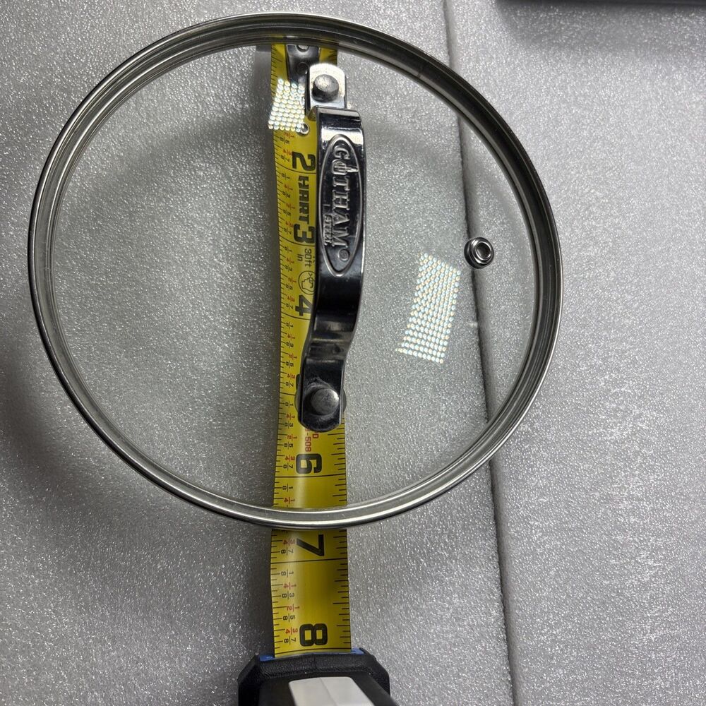 Gotham Steel Tempered Glass 6" Round Vented Replacement Lid Only 6.5” Outer Rim